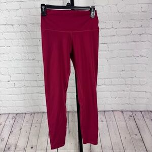Yunoga Red Workout Yoga Sporty Leggings Size Medium